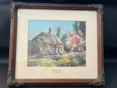 Marty Bell  Cherry Tree Thatch  Limited Edition Lithograph Print COA #32/2450 • $149.99