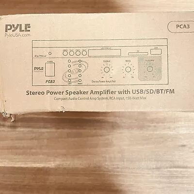Pyle PCA3 Mini 2X75W Home House Theater Stereo Power Amp Amplifier Receiver • $46.80