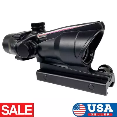 New ACOG 4x32 Red Fiber Optics Scope Arrow Reticle Sight With Collimator • $62.99