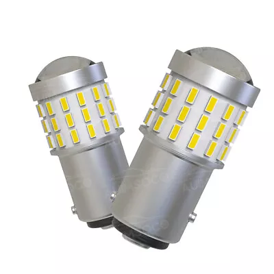 2X 1157 2057 LED Turn Signal Brake Reverse Parking Light Bulb 6500K White Kit W1 • $18.99