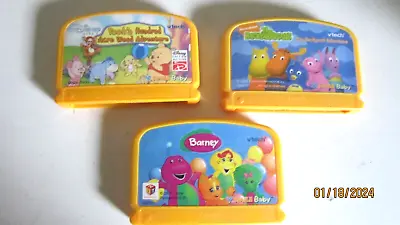 V Tech V Smile Baby Lot Of 3 Educational Game Cartridges • $10.99