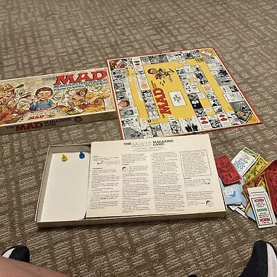  Mad Magazine  Parker Brothers Board Game 1979 (Board Cards Money &Box) • $9.89