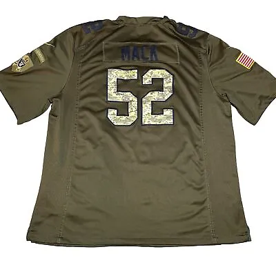 Nike NFL Oakland Raiders On Field Salute To Service Khalil Mack #52 Jersey XXL • $52.88