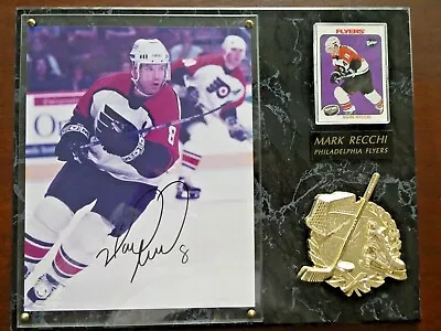 Mark Recchi Signed Photo/Card Mounted 15 X12 Wood Plaque NHL Philadelphia Flyers • $14.95