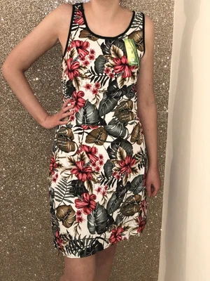 £5.99 • Buy Womens Tropical Flower Cotton Sun Summer Dress