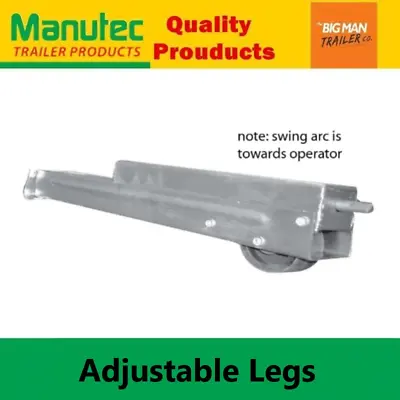 Manutec Caravan Corner Leg Stabilizer Steady Leveller 500mm Slot Type + Wheel • $45