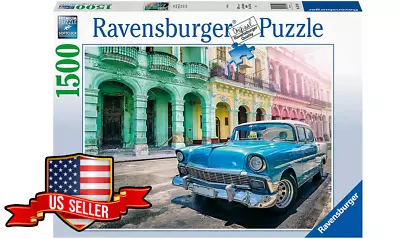 NEW & SEALED Ravensburger 16710 Car In Cuba 1500 Pc Jigsaw Puzzle USA SELLER • $45.95