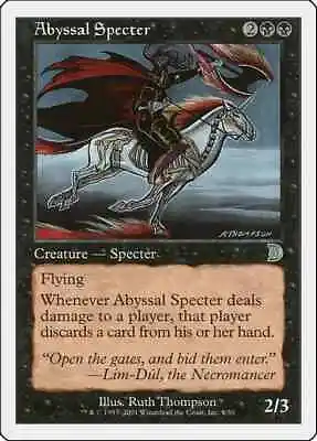 Abyssal Specter Deckmasters Garfield Vs Finkel Light Play MTG Magic DNA GAMES • $0.99