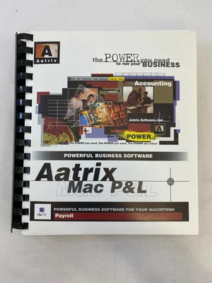 $7.95 • Buy Aatrix Mac P&L - User Guide - Payroll Software (Manual Only) - 1998
