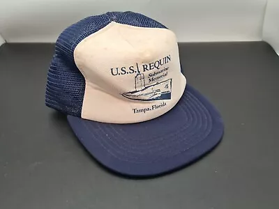 Vintage USS Requin Submarine Baseball Cap - Tampa Florida - Retro • £17