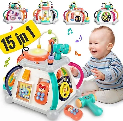 Baby Activity Toys 6-12 Months 15-in-1 Activity Cube 1 Year Old Baby Toys For 1 • $89.09