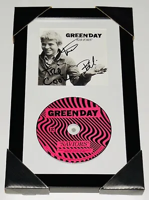 GREEN DAY AUTOGRAPHED CD COVER (FRAMED & MATTED) - Billie Joe Armstrong Tre Coo • $499.99