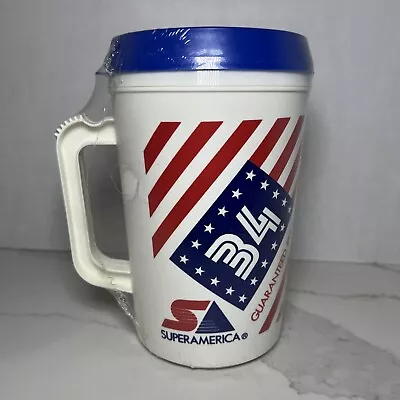 NEW Aladdin 34 Oz Insulated Travel Mug Cup Super America Gas Station Speedway SA • $29.99