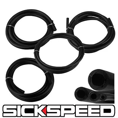 3 Meter Silicone Hose Kit Set For Engine Bay Dress Up 4mm 6mm 8mm 12mm Black P1 • $48.88