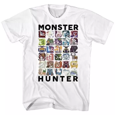 Monster Hunter Lets Hunt White Gaming Shirt • $23.50