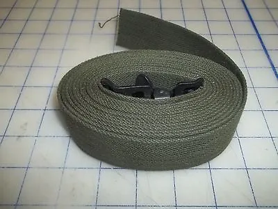 *1 1/2  Cotton Strap Webbing Pull Tight Lashing W/ Aligater Clip 10 ' Long Duck • $13.99