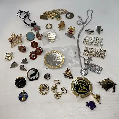 Large Lot Moose Lodge Club Legion Lapel Pins Bracelet Earrings Costume Jewelry • $19.99