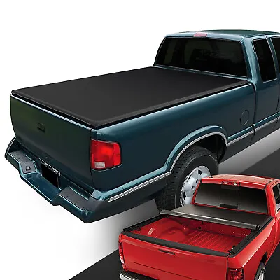 Fit 94-03 Chevy S10 GMC Sonoma Hombre 6 Ft Bed Vinyl Soft Roll Up Tonneau Cover • $138.88