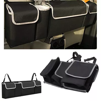 Car Trunk Organizer Oxford Interior Back Accessories Seat Storage Bag 4 Pocket • $15.10