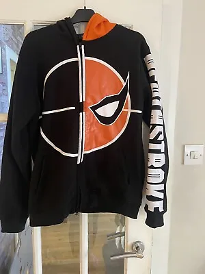 Justice League Deathstroke  Hoodie Size Small Full Zip Mask With Eye Holes • £2.99