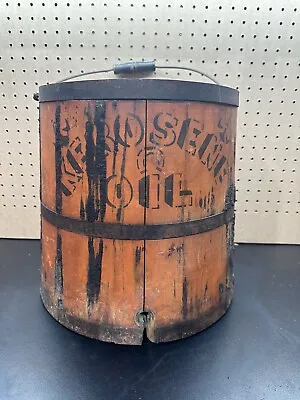 Antique - Primitive Wooden  Kerosene Oil Bucket- Dispenser • $79