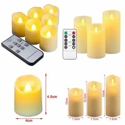 £3.89 • Buy Flameless LED Wax Candles Battery Operated Tea Light Flickering Wedding Party UK