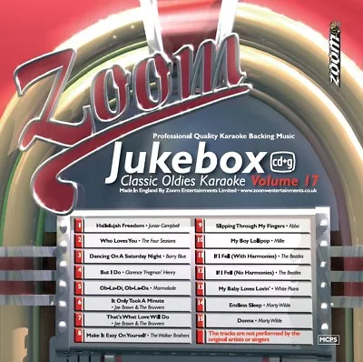 Zoom Karaoke - Jukebox Classic Oldies 1960s/1970s - CD+G - Volume 17 • £3.95