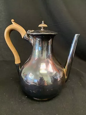 T.H & S Hazelwood Teapot Silver-plated With Wood Handle • £67.55