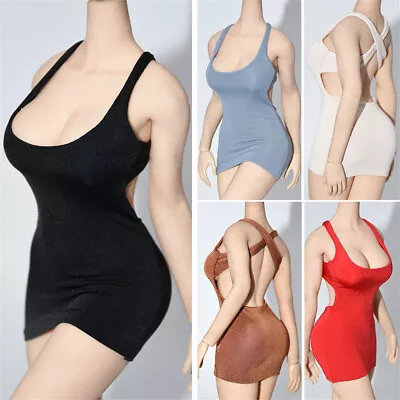 1:6 Ice Silk Skirt Dress Clothes For 12  Female Phicen TBL JO Figure Body Dolls • $18.39