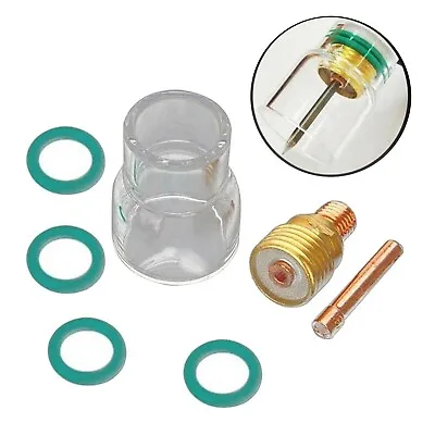 £7.18 • Buy 7PCS TIG Welding Torch Stubby Gas Lens #12 Glass Cup Kit For WP-17 WP-18 WP-26