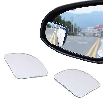 Car Convex Rearview Mirror Blind Spot Side Rear View Wide Angle Adjustable Parts • $9.19