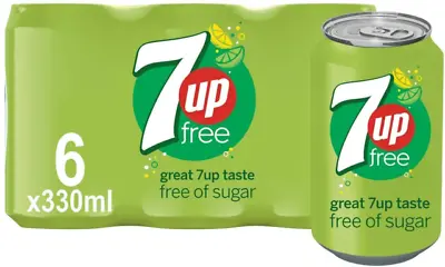 7up Free 330 Ml (Pack Of 6) • £30