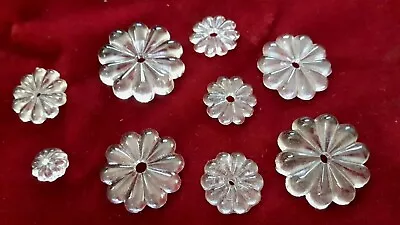 Glass Chandelier Rosette Flower Marie Theresa Chandelier Parts Various Sizes EBT • £1.49