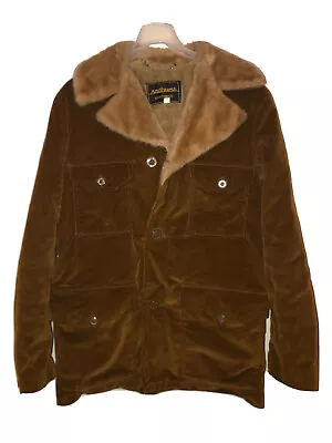 $59.99 • Buy Vintage Andhurst Sportswear Brown Corduroy Button Front Men’s Coat Jacket -SZ 40
