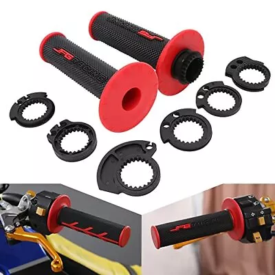 Dirt Bike 7/8'' Throttle Handle Throttle Grips For CRF250R/X CRF450R 2004-17 Red • $18.99