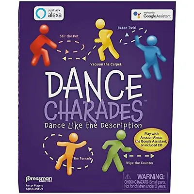 $26.90 • Buy Pressman Dance Charades Game: Can Be Played With Included CD, Alexa Skills Or
