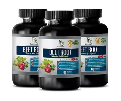 Athletic Performance - BEET ROOT 1000mg - Healthy Digestive System 3 Bottles • $52.36