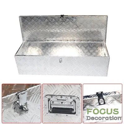 39 ×13 ×10  Aluminum Pickup Truck Trailer Trunk Bed Tool Box With/side Handle • $68.99