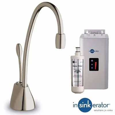 Insinkerator Ise Brushed Steel Steaming Hot Kitchen Sink Kettle Tap GN1100BS (P) • £714.99