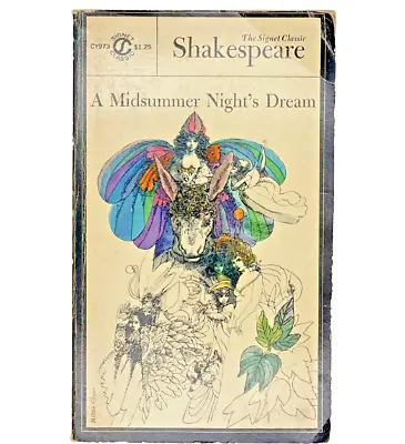 Signet Classic Shakespeare A Midsummer Night's Dream 1963 Paperback-A36 • $4.99