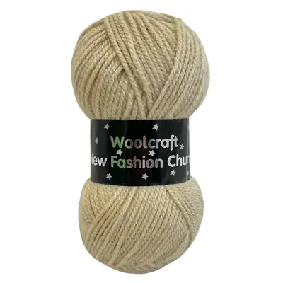 £1.49 • Buy Woolcraft Wool New Fashion Chunky Wool Knitting Yarn 100g Ball BUY 10+ SAVE 5%