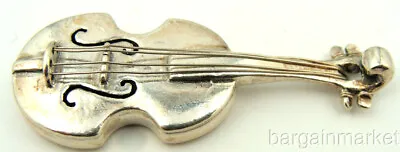 Miniature Sterling Silver String Violin #153 • $91