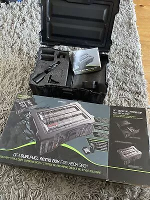 DF-1 Dualfuel Ammo Box For Xbox 360 Military Style Duel Charging Dock • £20