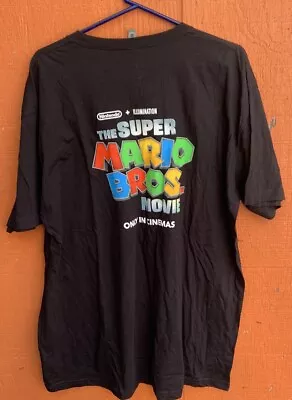 2023 The Super Mario Bros Movie Cast Crew Promo T Shirt Size Xxl Theaters • $54.99