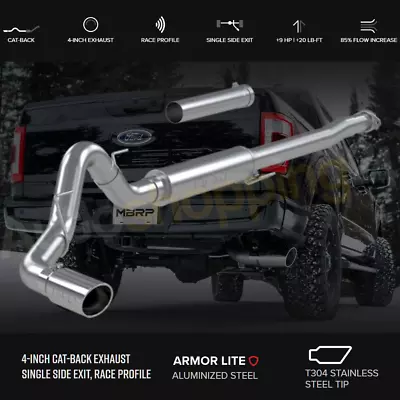 MBRP S5209AL 4  Catback Exhaust For 2021-2024 Ford F-150 2.7L/3.5L EcoBoost • $439.99