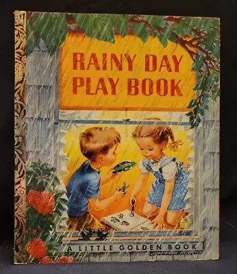 RAINY DAY PLAY BOOK~ 1st Ed.  A  1951 Little Golden Book #133 • $14.50