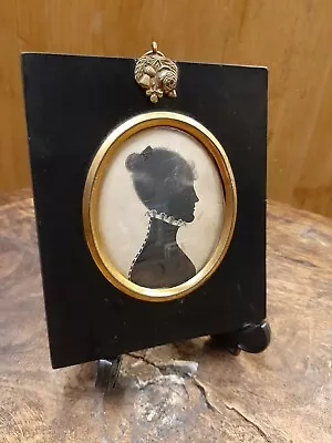 Antique Late 18th/early 19th Century Silhouette Portrait Of A  Female Character. • £25