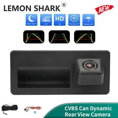 CVBS Car Rearview Camera Hand Buckle CAN Dynamic Track For VW RCD360 RCD330 • $38.99