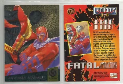 Ultra X-Men '94 (Fleer) FATAL ATTRACTIONS  Chase Card  #3 Of 6 AN X-MEN NO MORE • $1.99