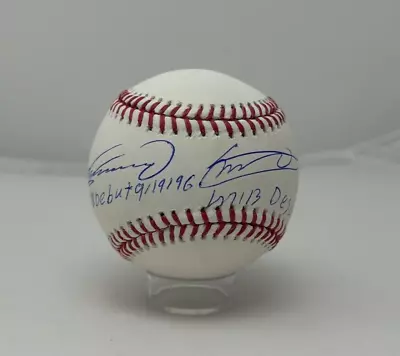 Vladimir Guerrero Sr/Jr Dual Signed/Inscribed Rawlings Official Baseball PSA 383 • $259.99
